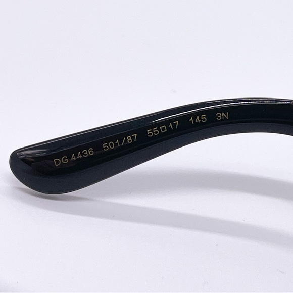 NEW DOLCE&GABBANA DG4436 501/87 WOMEN SUNGLASSES D&G DG4436 BLACK EYEWEAR - Picture 8 of 11